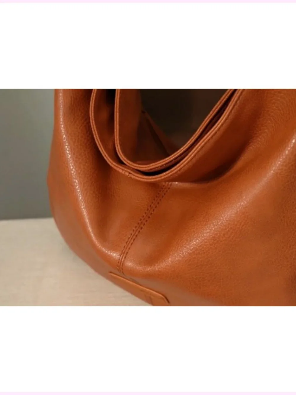 Vegan Leather Hobo Bag with Expandable Side Zipper & Multiple Pockets